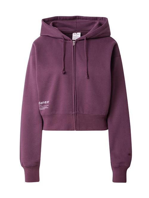 Champion Authentic Athletic Apparel Sweatjakke  brombær / hvid