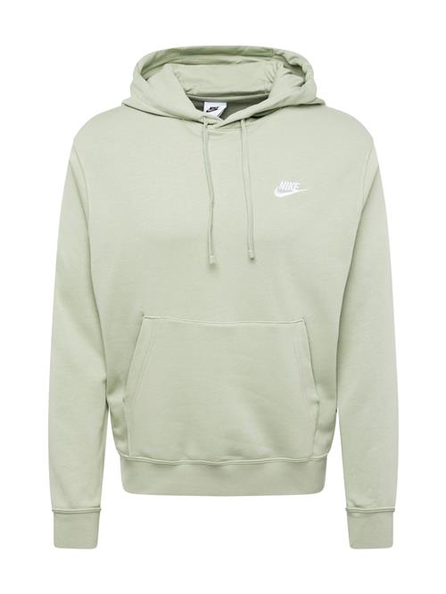 Nike Sportswear Sweatshirt 'Club'  pastelgrøn / hvid