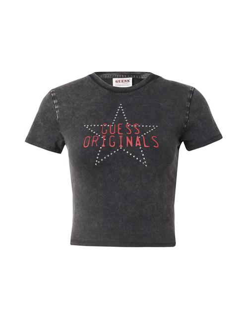 GUESS Originals Shirts 'GO STAR'  rød / sort / sølv