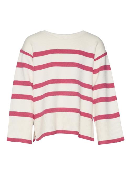 Vero Moda Girl Pullover 'SABA'  pink / offwhite