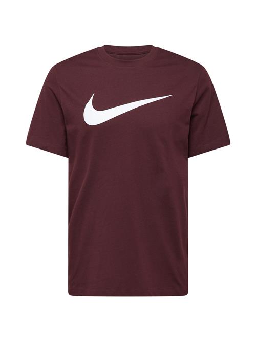 Nike Sportswear Bluser & t-shirts 'Swoosh'  burgunder / hvid