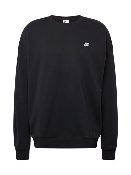 Nike Sportswear Sweatshirt 'CLUB FT'  sort / hvid