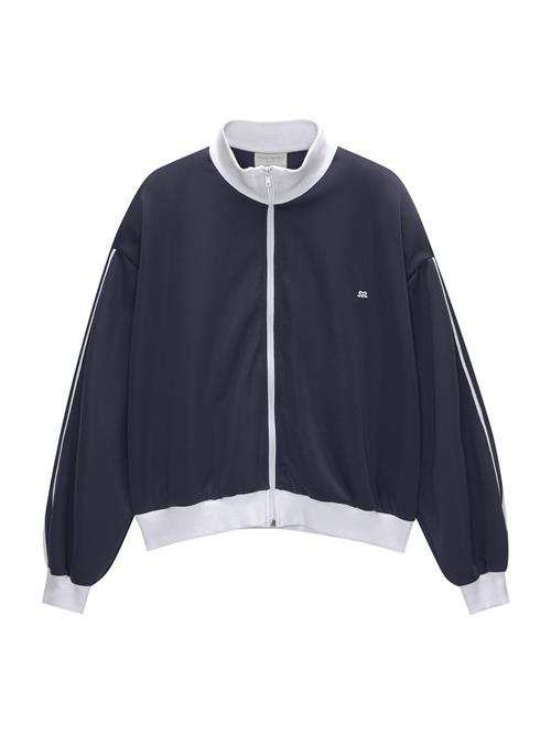 Pull&Bear Sweatjakke  navy / hvid