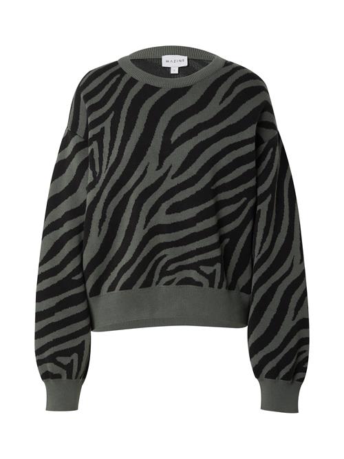 mazine Pullover 'Narina'  mørkegrøn / sort