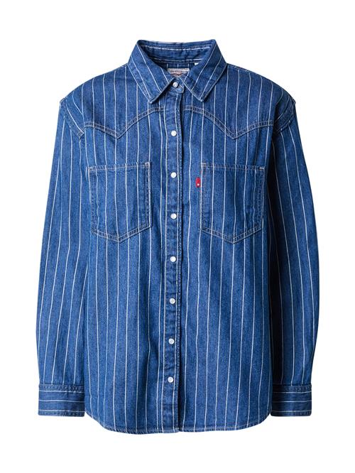 LEVI'S ® Bluse 'Teodora'  blue denim / hvid