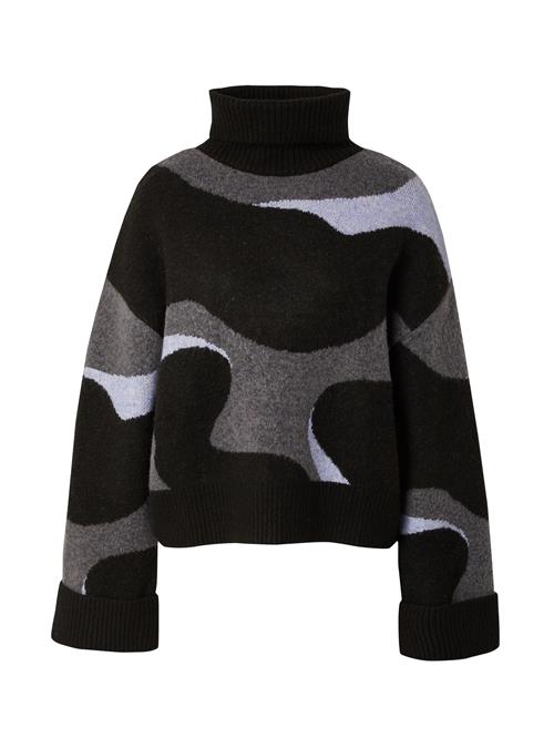 florence by mills exclusive for ABOUT YOU Pullover 'Toasted Marshmallow'  mørkegrå / lilla / sort