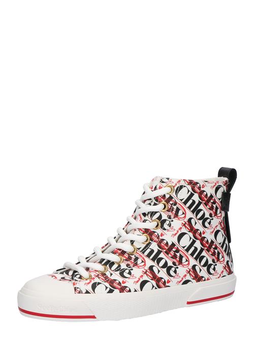 Se See by Chloé Sneaker high 'ARYANA'  rød / sort / hvid ved About You