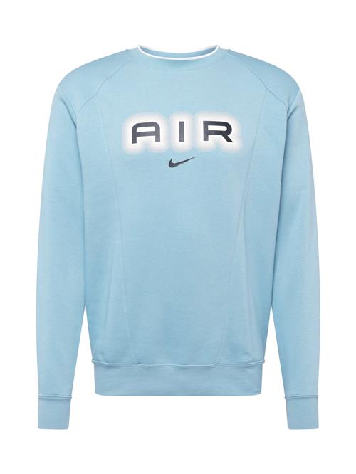 Nike Sportswear Sweatshirt 'AIR'  lyseblå / sort / hvid