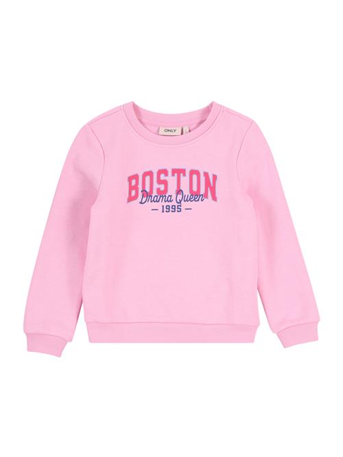 Se KIDS ONLY Sweatshirt 'KMGLOTTA'  lyseblå / mørkeblå / hindbær / lys pink ved About You