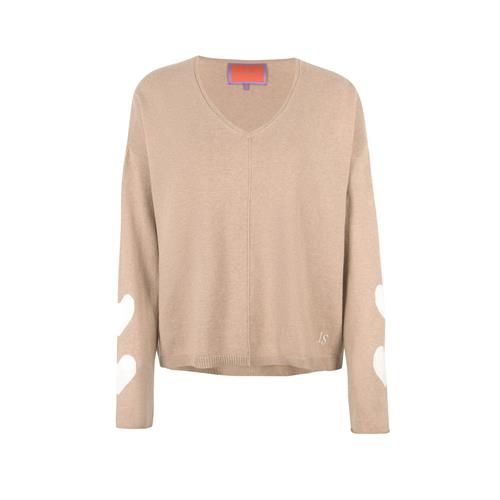 LIEBLINGSSTÜCK Pullover 'Linka'  beige / hvid