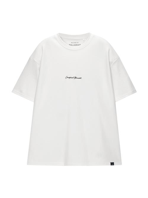 Se Pull&Bear Bluser & t-shirts  mørkegrå / sort / hvid ved About You