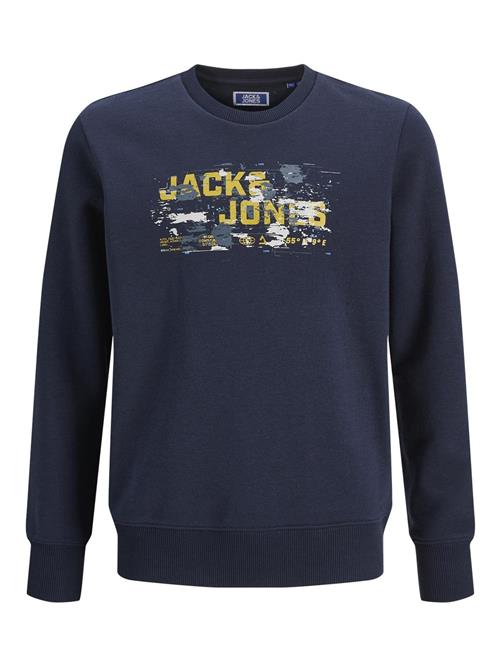 Jack & Jones Junior Sweatshirt  mørkeblå / gul / hvid