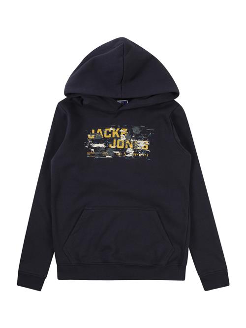 Se Jack & Jones Junior Sweatshirt  navy / gul / grå / hvid ved About You