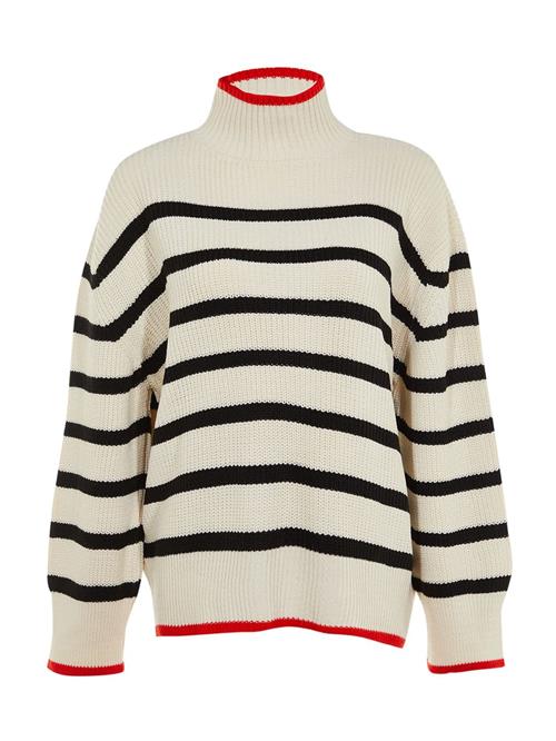 Trendyol Pullover  ecru / rød / sort