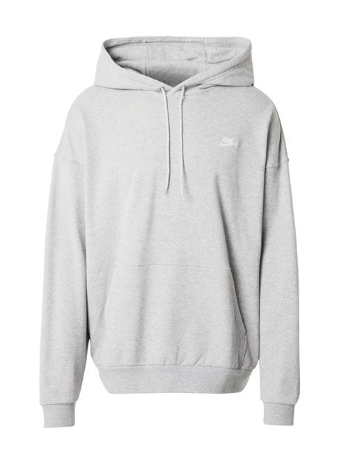 Se Nike Sportswear Sweatshirt 'CLUB'  grå-meleret / hvid ved About You