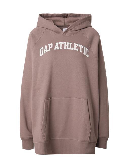 GAP Sweatshirt 'ATHLETIC'  choko / hvid