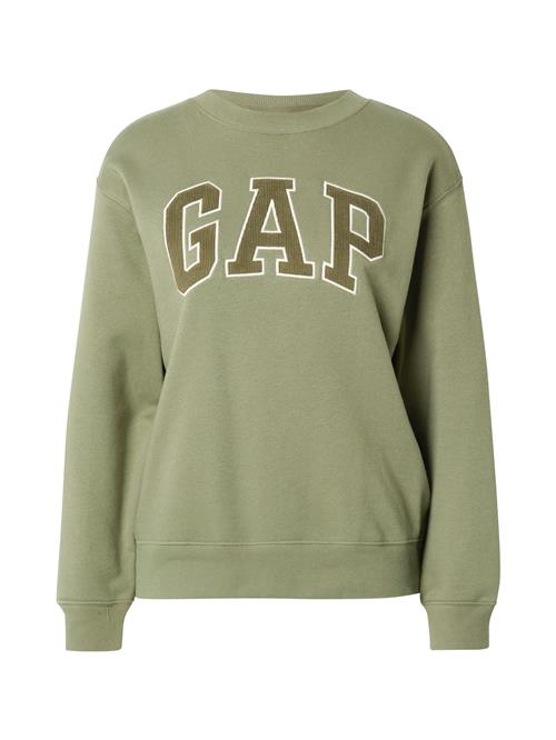 GAP Sweatshirt 'HERITAGE'  grøn / oliven / hvid