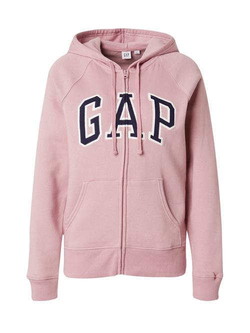 GAP Sweatjakke 'HERITAGE'  navy / gammelrosa / offwhite