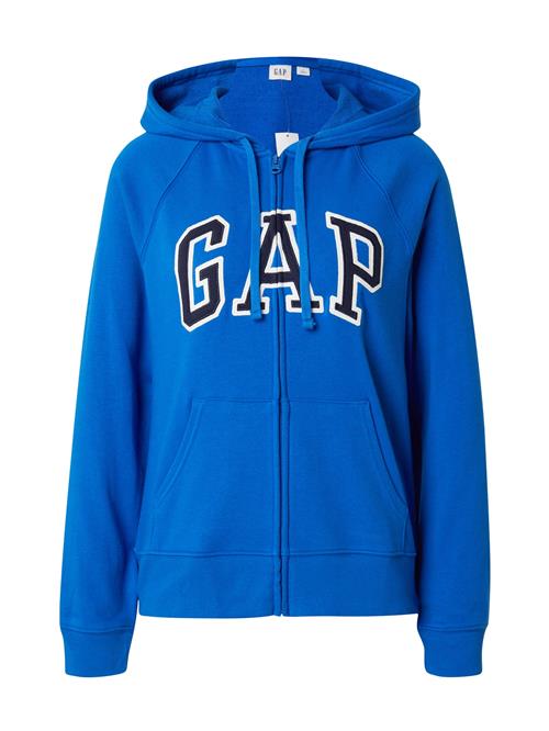 Se GAP Sweatjakke 'HERITAGE'  marin / royalblå / hvid ved About You