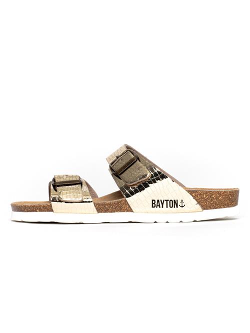 Bayton Sandaler 'Marbella'  lysebrun / guld / sort / hvid