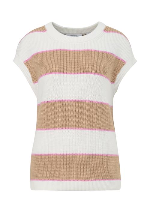 comma casual identity Pullover  cappuccino / lys pink / hvid