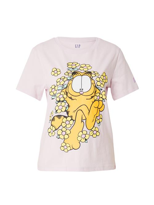 GAP Shirts 'GARFIELD'  pastelgul / mørkegul / blomme / sort