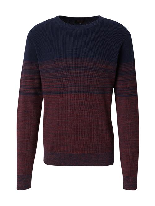 Se INDICODE JEANS Pullover 'Peeloop'  navy / carminrød ved About You