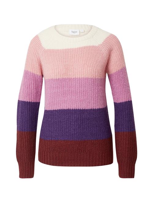 SAINT TROPEZ Pullover 'Brooklyn'  orkidee / brombær / mørkelilla / lyserød