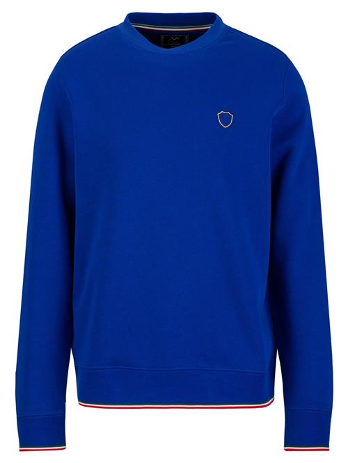 19V69 ITALIA Sweatshirt 'SAMU'  koboltblåt / lysegul