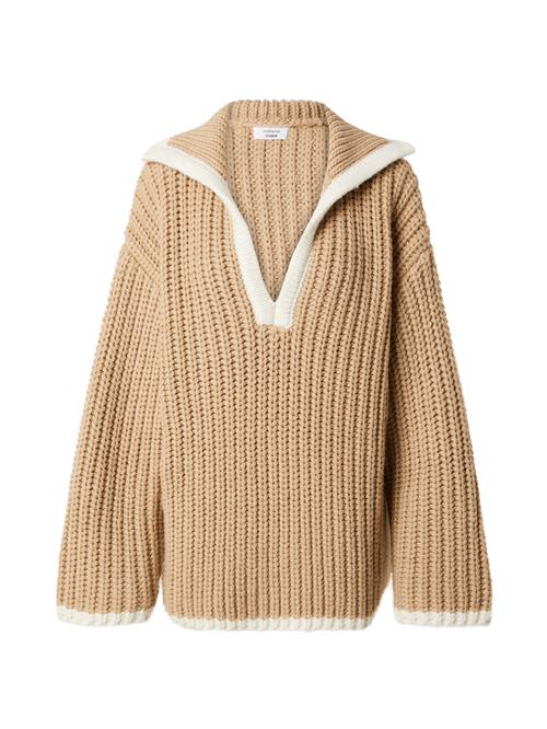 millane Pullover  lysebrun / hvid