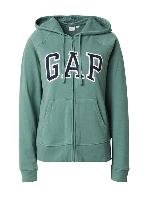 Se GAP Sweatjakke 'HERITAGE'  navy / jade / hvid ved About You