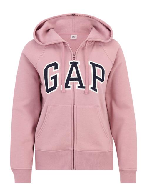 Gap Petite Sweatjakke 'HERITAGE'  pink / sort / offwhite