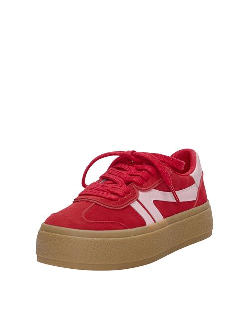 Pull&Bear Sneaker low  pastelpink / rød