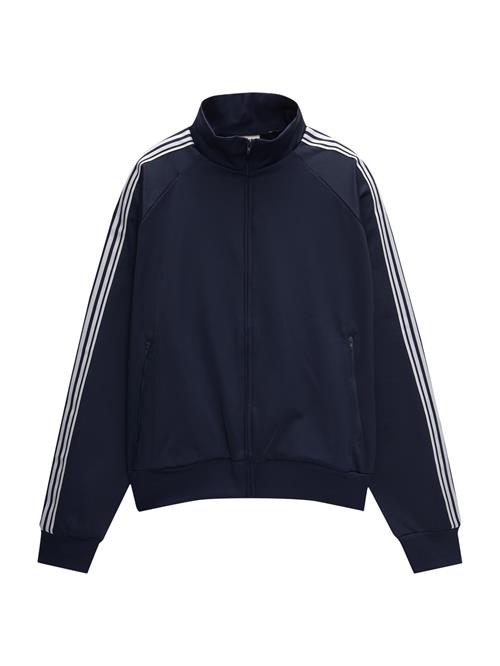 Pull&Bear Sweatjakke  navy / hvid