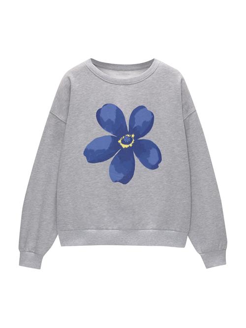 Pull&Bear Sweatshirt  blå / opal / lysegul / grå-meleret