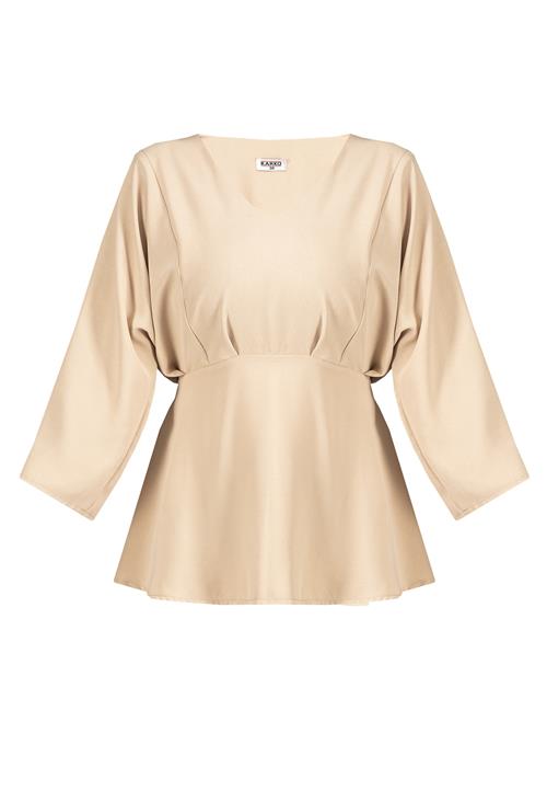 Karko Bluse 'MADRYTA'  beige