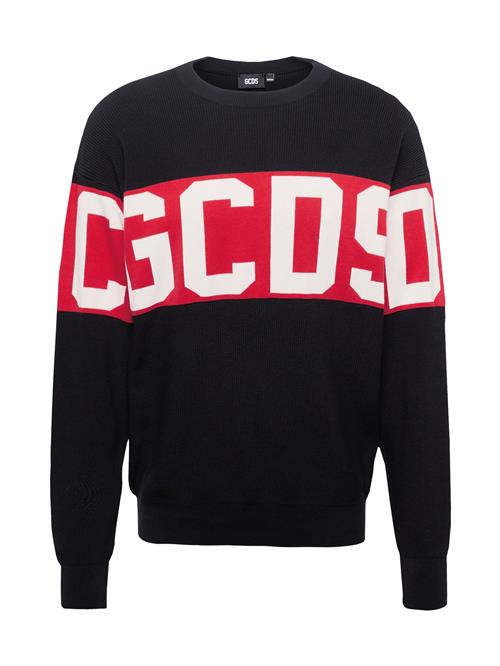 GCDS Pullover  blodrød / sort / hvid