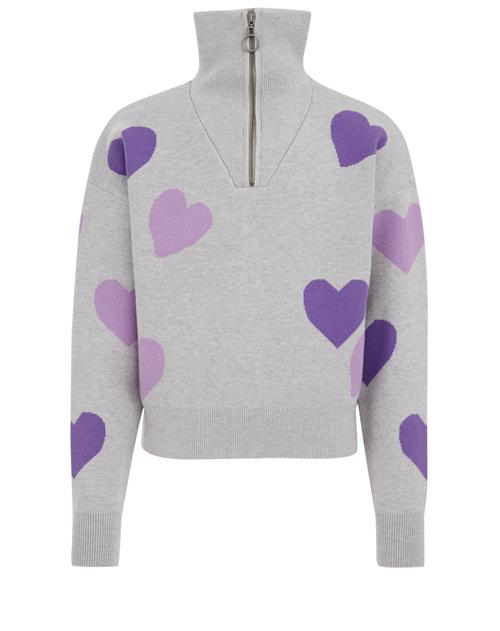 Se WE Fashion Pullover  grå / lyselilla ved About You