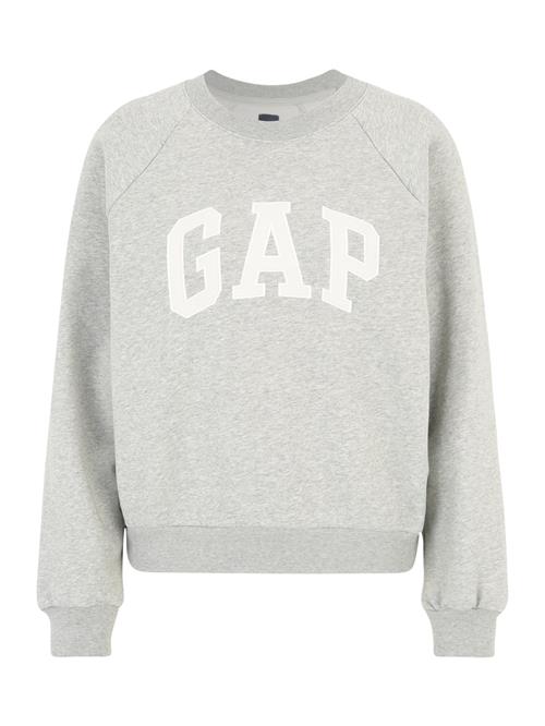 Se Gap Petite Sweatshirt 'HOLIDAY'  grå-meleret / hvid ved About You