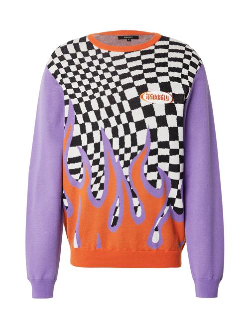 Iriedaily Pullover 'Crazy Fresh'  lilla / orange / sort / hvid