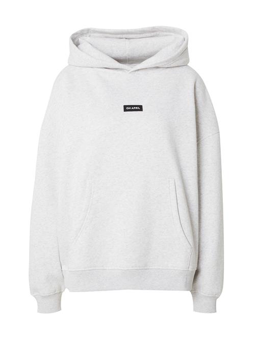 OH APRIL Sweatshirt  lysegrå / sort / hvid