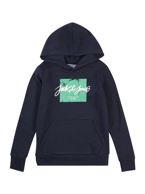 Jack & Jones Junior Sweatshirt 'JJTiley'  navy / lime / hvid