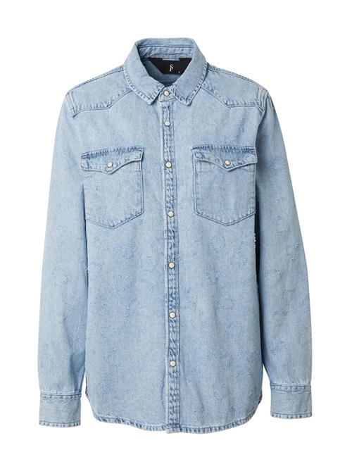 SISTERS POINT Bluse 'OSA'  blue denim