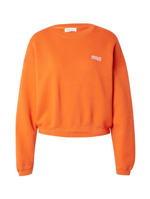 AMERICAN VINTAGE Sweatshirt 'IZUBIRD'  orange / hvid