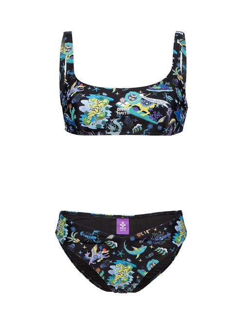 ARENA Sportsbikini 'Naito Fun Planet'  navy / lyseblå / lysegrøn