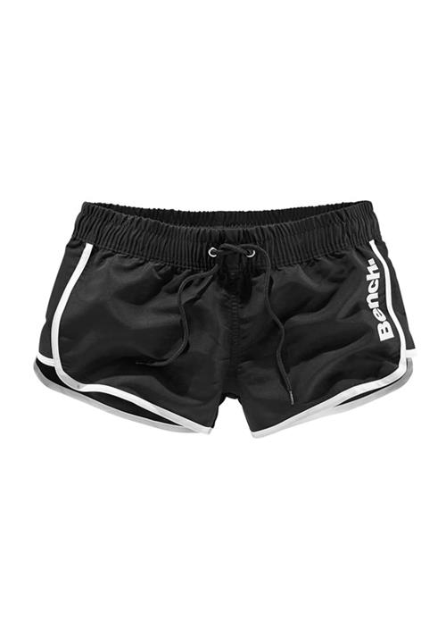 BENCH Badeshorts  sort / hvid