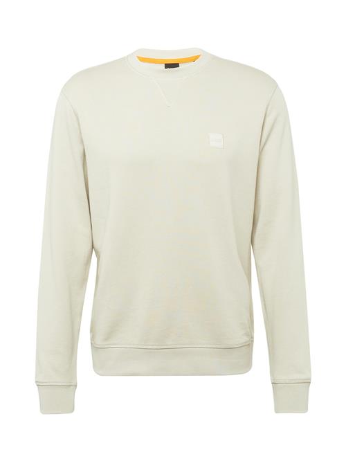 Se BOSS Sweatshirt 'Westart'  lysebeige / naturhvid ved About You