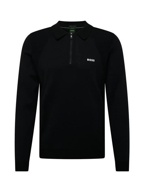 Se BOSS Pullover 'Momentum Lite PL24'  sort / hvid ved About You