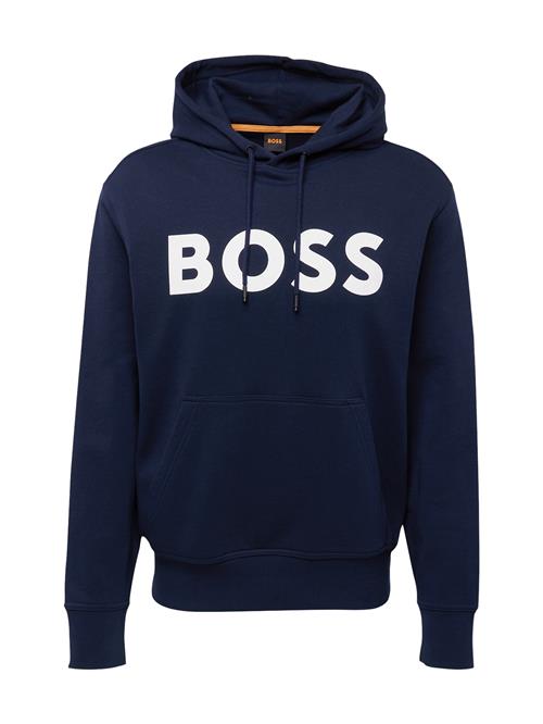 BOSS Sweatshirt  navy / hvid