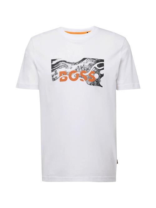 BOSS Bluser & t-shirts 'Te_Building'  mørkeorange / sort / hvid